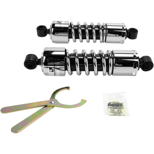 Progressive Suspension 412 Series Shock - 11" - Standard - Chrome - Dyna 412-4037C