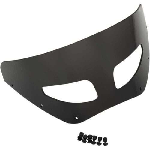 MEMPHIS SHADES MEP87210 Memphis Shades Road Warrior Windshield - Vented - Dark Black Smoke - 7" Mep87210
