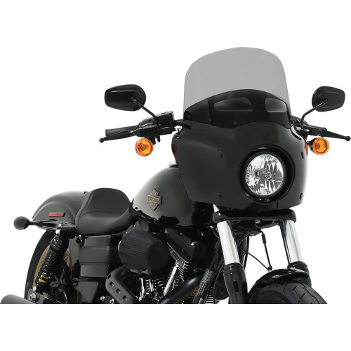 Memphis Shades Road Warrior Windshield - Vented - Black Smoke -11" Mep87412