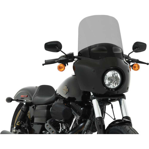 MEMPHIS SHADES MEP87612 Memphis Shades Road Warrior Windshield - Vented - Black Smoke - 15" Mep87612