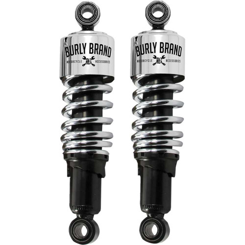 BURLY BRAND B281201 Burly Brand Slammer Shock - Chrome - 10.5" B28-1201