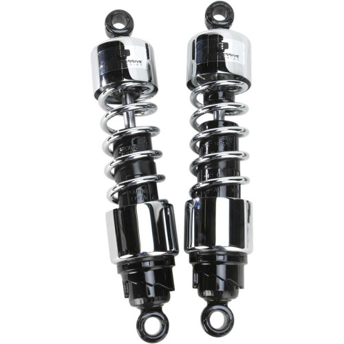 PROGRESSIVE SUSPENSION 4124250C Progressive Suspension Shocks - 412 Cruiser Series - Chrome - 12.5" - Standard 412-4250C