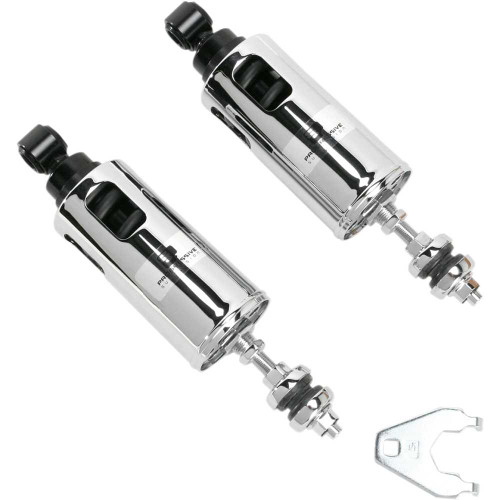 PROGRESSIVE SUSPENSION 4224037C Progressive Suspension 422 Series Adjustable Shocks - Chrome - Standard 422-4037C