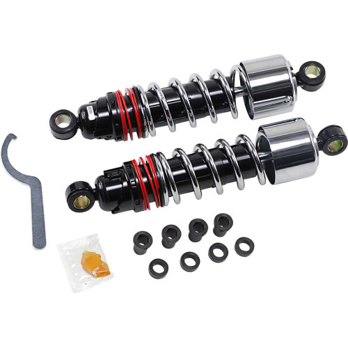 BURLY BRAND B281205 Burly Brand Slammer Plus Shocks - Chrome - Xl B28-1205