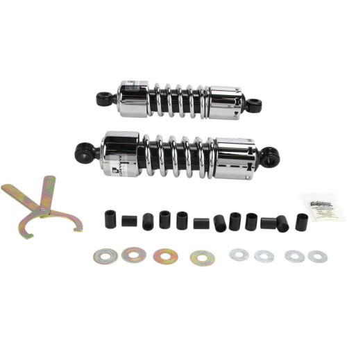 PROGRESSIVE SUSPENSION 4124204C Progressive Suspension Shocks - 412 Cruiser Series - Chrome - 11" - Standard 412-4204C