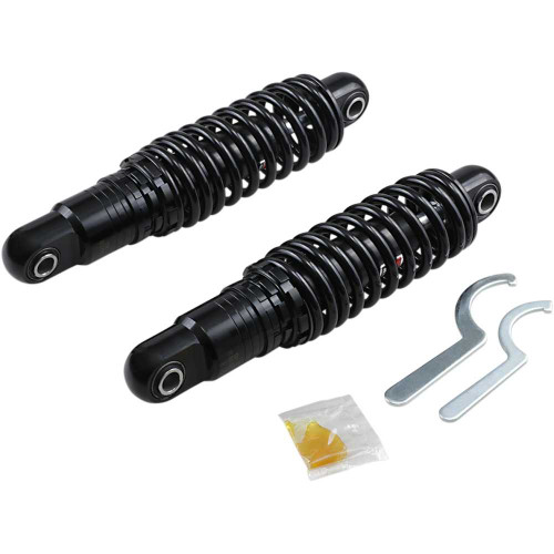 DRAG SPECIALTIES SHOCKS 1310-1670 Drag Specialties Shocks Premium Ride-Height Adjustable Shocks - Black - Heavy Duty - 11"