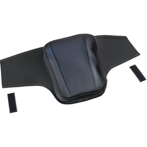 Show Chrome Ballistic Tank Pouch - Black W/ Black Stitch - Ryker '19-'23 H40-402Cbk