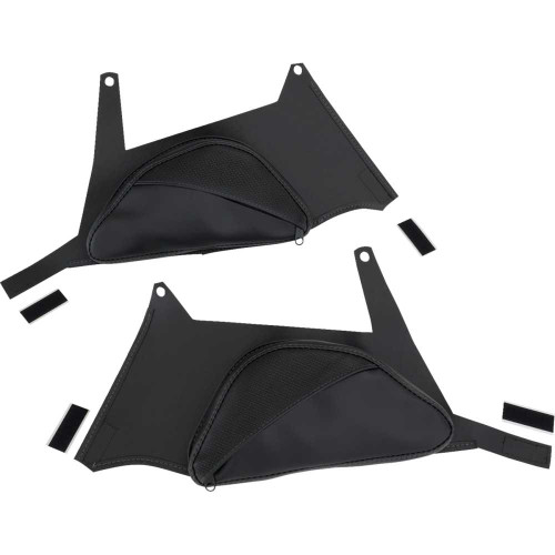 SHOW CHROME H40401CBK Show Chrome Dual Side Tank Pouch - Ballistic W/ Black Stitch - Ryker '19-'24 H40-401Cbk