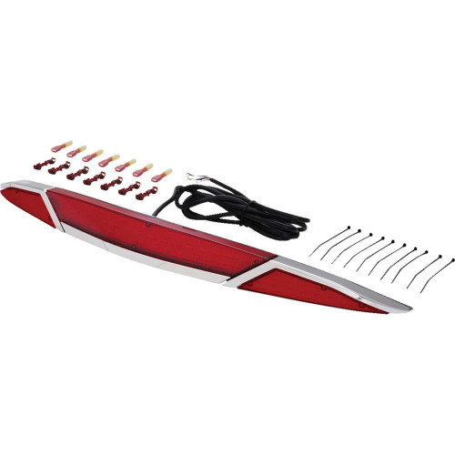 SHOW CHROME 52970R Show Chrome Led Trunk Light - Red Lens - Chrome - Gl1800 52-970R