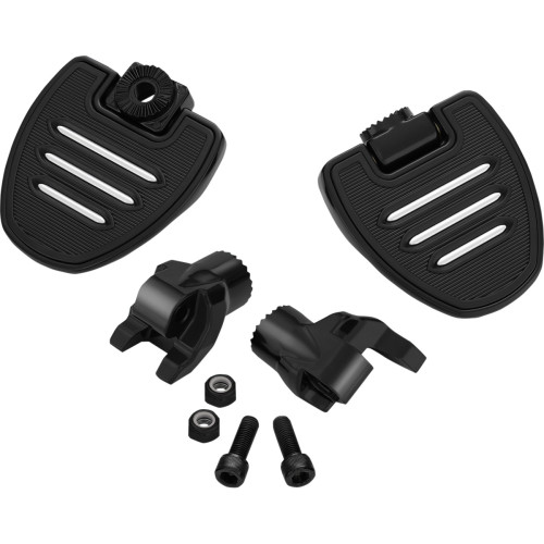 Show Chrome Mini Driver Floorboards - Black - Ryker 41-414Bk