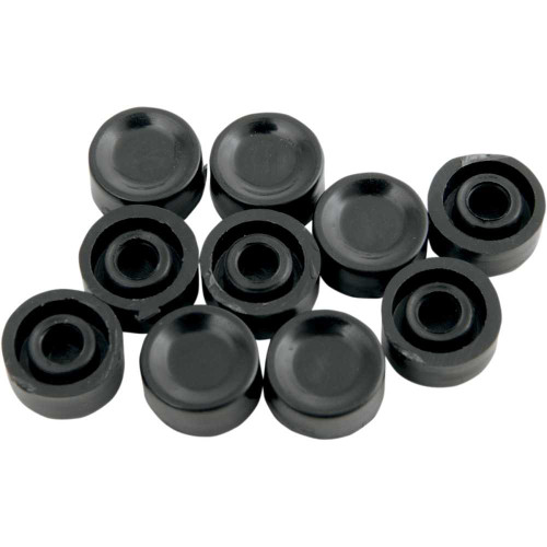 DRAG SPECIALTIES DS-272141 Drag Specialties Button Cap - Horn/Start - Short - Black