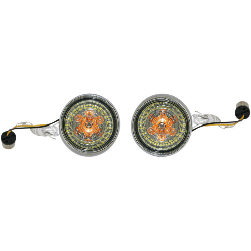 Custom Dynamics Bullet Turn Signal - 1156 - Chrome - Smoke Lens Pb-Bb-Aw-1156Cs