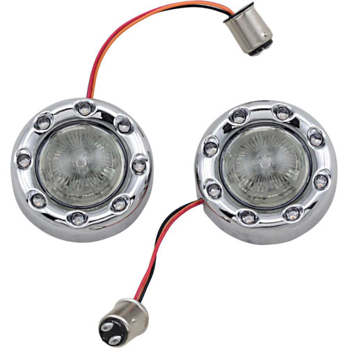 CUSTOM DYNAMICS PBBRRR57CS Custom Dynamics Bullet Turn Signal 1157 - Chrome - Smoke Lens Pb-Br-Rr-57-Cs