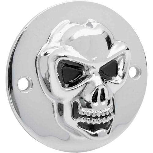 DRAG SPECIALTIES 1902-0185 Drag Specialties 3-D Skull Points Cover - Big Twin