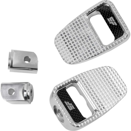 SLYFOX SF904022 Slyfox Footpegs - Silver Polished - Rear Sf-904-02-2