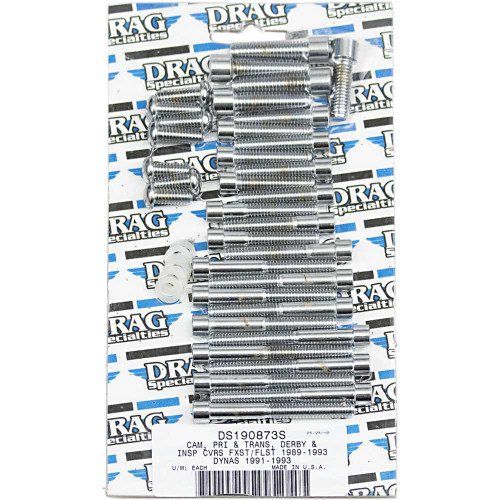 DRAG SPECIALTIES DS-190873S Drag Specialties Bolt Kit - Primary - Socket-Head - Smooth
