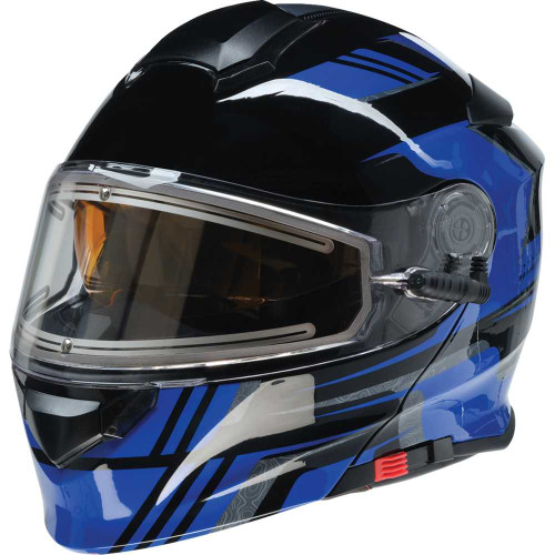 Z1R 0120-0832 Solaris Helmet - First Tracks - Electric - Dual Pane - Black/Blue - Small
