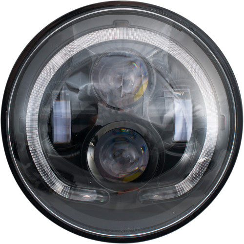 Rivco Products Led Headlight - 7" - Black Led-130B