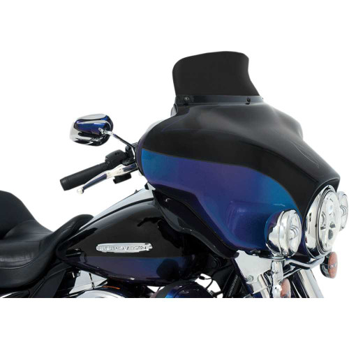 MEMPHIS SHADES MEP84310 Memphis Shades Spoiler Windshield - 5" - Dark Black Smoke - '96-'13 Flh Mep84310