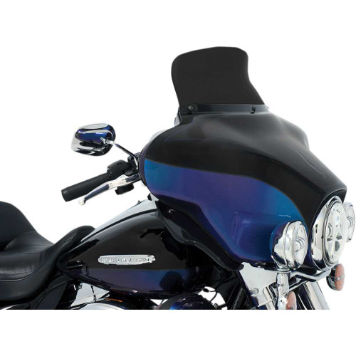 MEMPHIS SHADES MEP84410 Memphis Shades Spoiler Windshield - 6-1/2" - Dark Black Smoke - '96-'13 Flh Mep84410