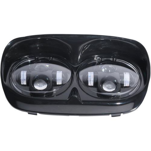 Rivco Products Led Headlight Assembly - Road Glide - Black Led-145B
