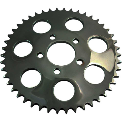 DRAG SPECIALTIES 1210-1849 Drag Specialties Rear Sprocket - Dished - Gloss Black - 49 Tooth - Big Twin