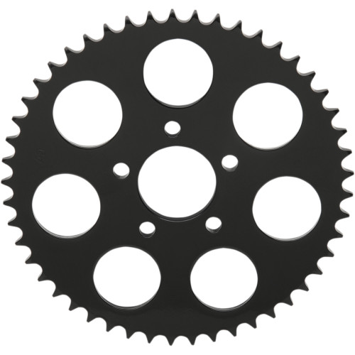 Drag Specialties Rear Sprocket - Flat - Gloss Black - 49 Tooth - Big Twin