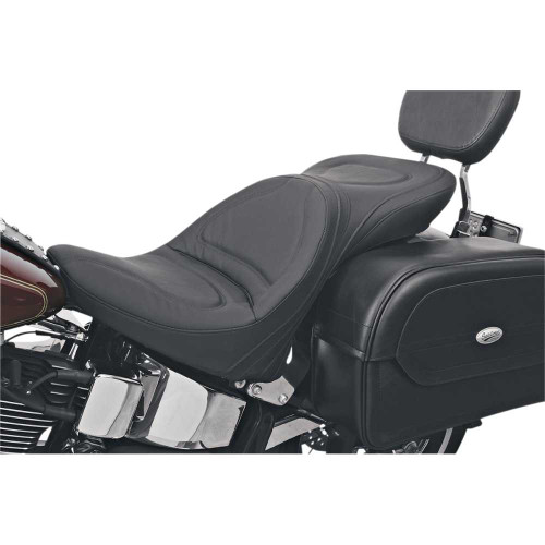 SADDLEMEN 8150JS Saddlemen Seat - Explorer - Without Backrest - Stitched - Black - Softail 8150Js