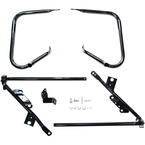 Drag Specialties Saddlebag Support Brackets - Black - Fl '09-'13