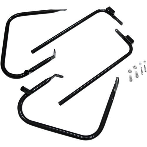 Drag Specialties Saddlebag Support Kit - Black - Fl '97-'08