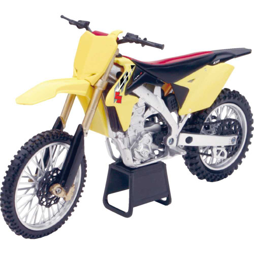 NEW RAY TOYS 57643 Suzuki Rm-Z 450 Dirt Bike - 1:12 Scale - Yellow/Black 57643