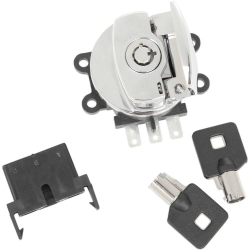 DRAG SPECIALTIES 2106-0224 Drag Specialties Side Hinge Ignition Switch - Chrome