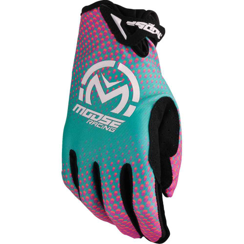 MOOSE RACING 33308073 Sx1 Gloves - Pink/Purple/Teal - Medium 3330-8073