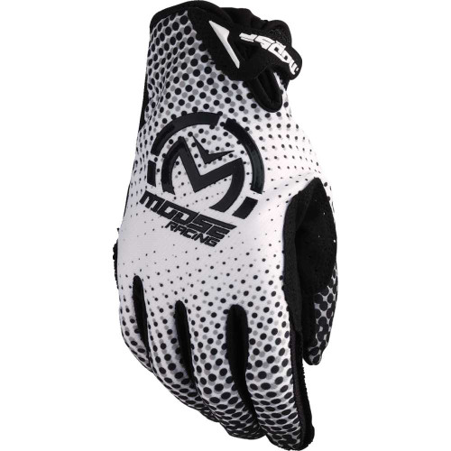 MOOSE RACING 33308045 Sx1 Gloves - White/Black - Xl 3330-8045