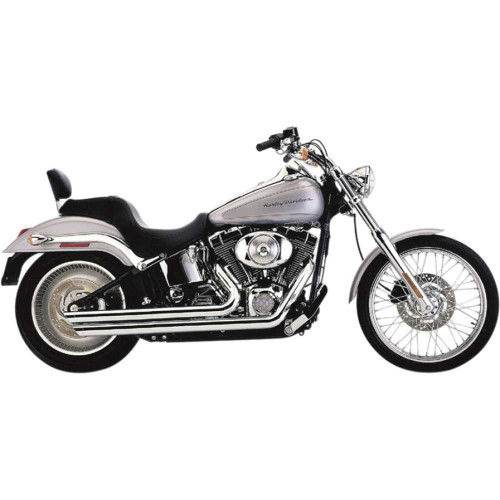 COBRA 6851 Cobra Speedster Slashdown Exhaust - Chrome - Softail 6851