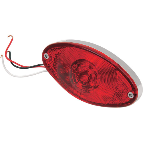 Drag Specialties Taillight - Cat Eye - Ultra Thin - Red Lens