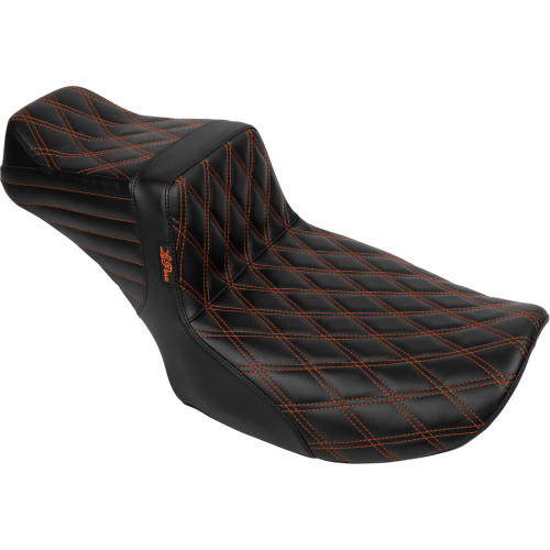 Tailwhip Daddy Long Legs Seat - Burnt Orange Double Diamond Stitch - Flh/Flt '23-'24 Lv-587Dldd-Ob4