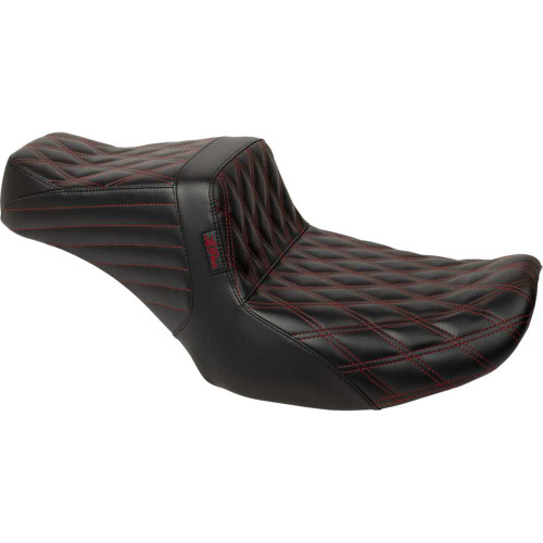 LE PERA LV587DDR01 Tailwhip Seat - Red Double Diamond Stitch - Flh/Flt '23-'24 Lv-587Dd-R01