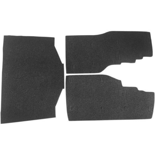 DRAG SPECIALTIES DS-710115 Drag Specialties Saddlebag/Tourbox Floormats - Black - Gold Wing '88-'00