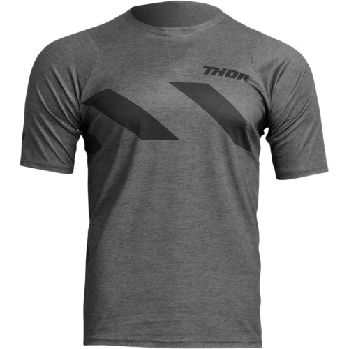 THOR 5020-0007 Thor Assist Hazard Short-Sleeve Jersey - Charcoal/Heather - Xs