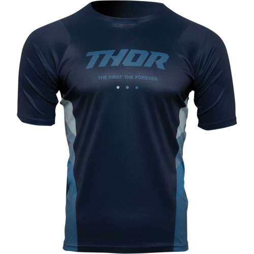 THOR 5120-0185 Thor Assist React Short-Sleeve Jersey - Midnight/Teal - 2Xl