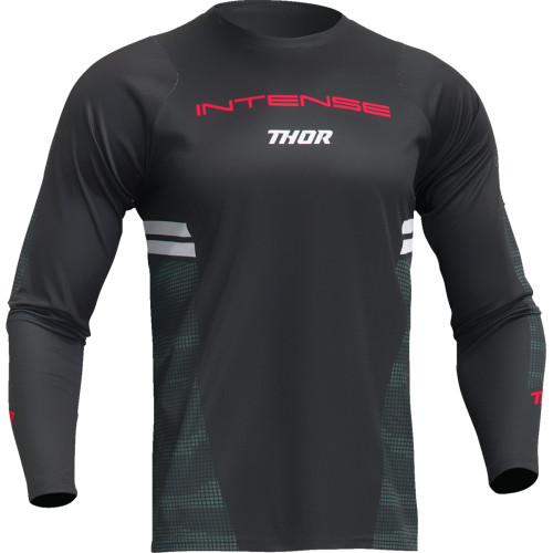 Thor Intense Assist Berm Long-Sleeve Jersey - Black/Camo - Medium