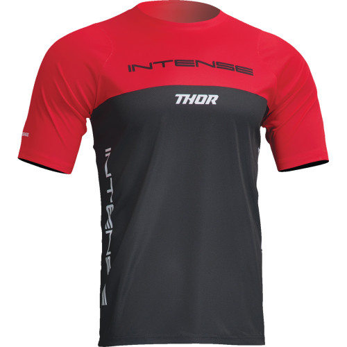Thor Intense Assist Censis Short-Sleeve Jersey - Red/Black - Small