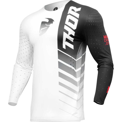 THOR 2910-7688 Thor Prime Analog Jersey - Black/White - 3Xl