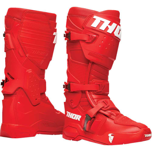 THOR 3410-2736 Thor Radial Boots - Red - Size 7