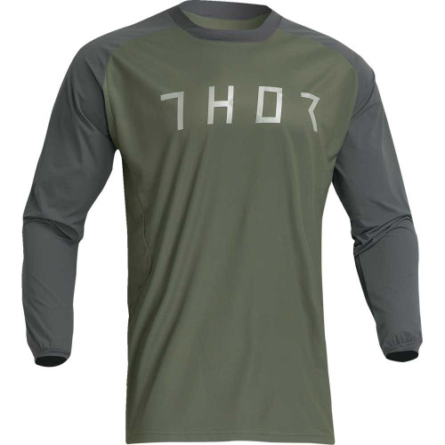 THOR 2910-7170 Thor Terrain Jersey - Army/Charcoal - 2Xl