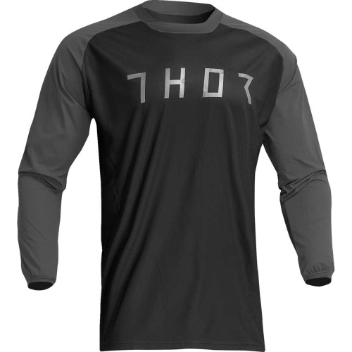 THOR 2910-7162 Thor Terrain Jersey - Black/Charcoal - Large