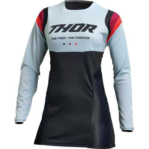 THOR 2911-0256 Thor Women'S Pulse Rev Jersey - Black/Mint - Xl