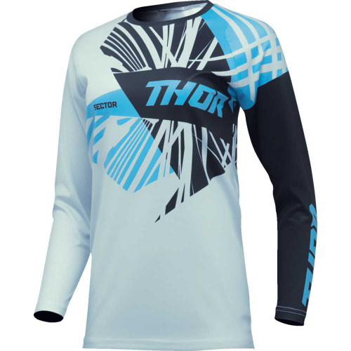 THOR 2911-0290 Thor Women'S Sector Split Jersey - Starlight Blue/Black - Medium