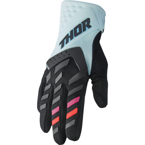 Thor Women'S Spectrum Gloves - Black/Light Mint - Medium